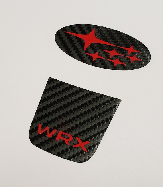 2015 2020 Carbon Fiber Steering Wheel Decals Compatible With Wrx