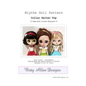 Blythe Sewing Pattern English.Blythe Doll Sewing Pattern English.Blythe Top Pattern. Blythe Summer Top Pattern. Blythe Pattern PDF Download.