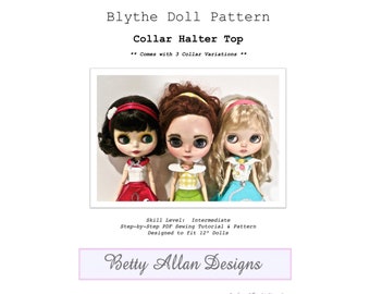 Blythe Sewing Pattern English.Blythe Doll Sewing Pattern English.Blythe Top Pattern. Blythe Summer Top Pattern. Blythe Pattern PDF Download.