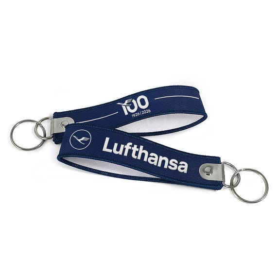 Lufthansa 100 Years Folded Key Strap - Etsy