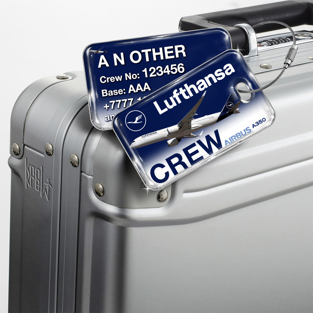 Lufthansa Airlines A350 Luggage Tag