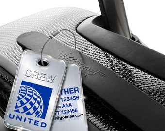 United Airlines Logo Crew Luggage Tag