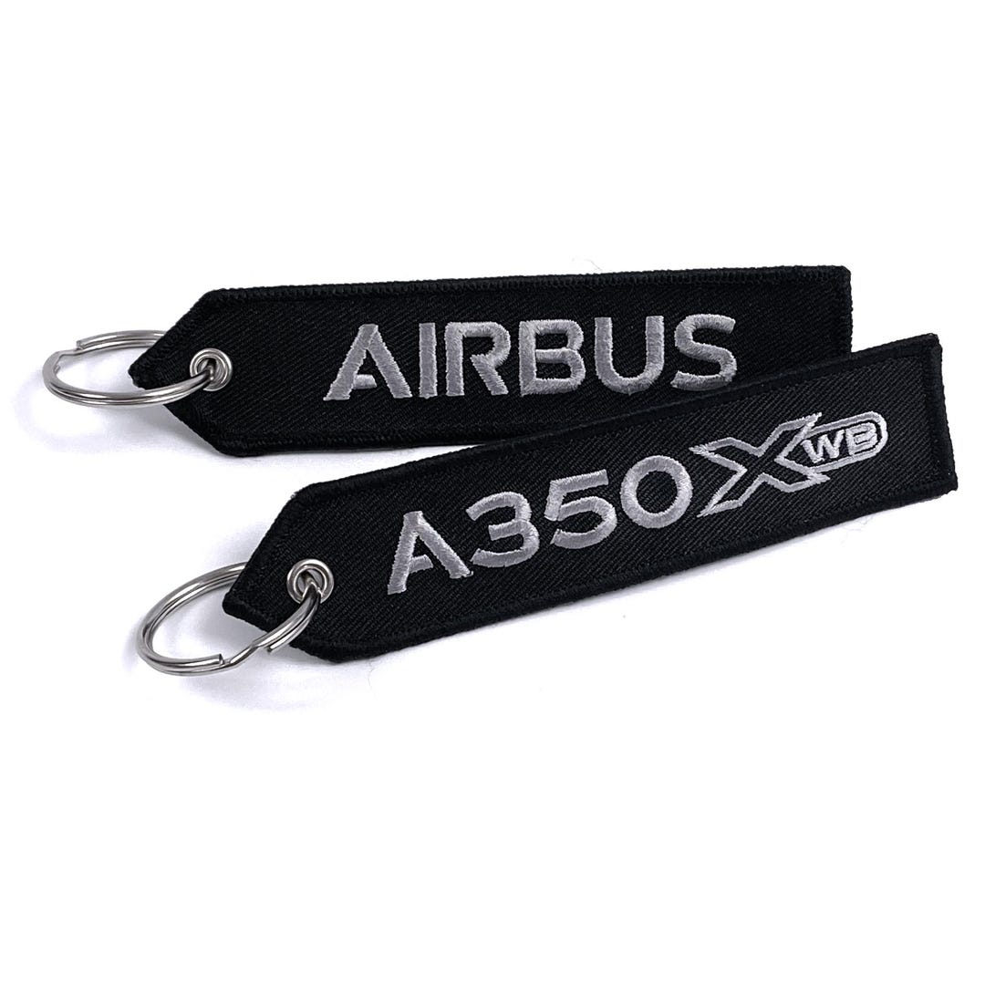 Airbus A350 Embroidered Keyring - Etsy UK