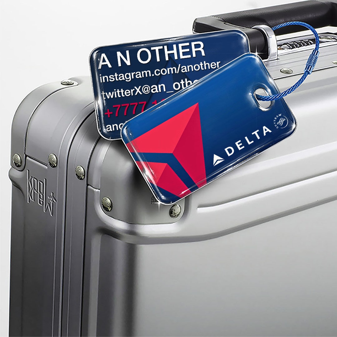 Delta Airlines Luggage Tag Etsy