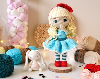 Kit de crochet MARGOT Amigurumi Poupée DIY Fournitures