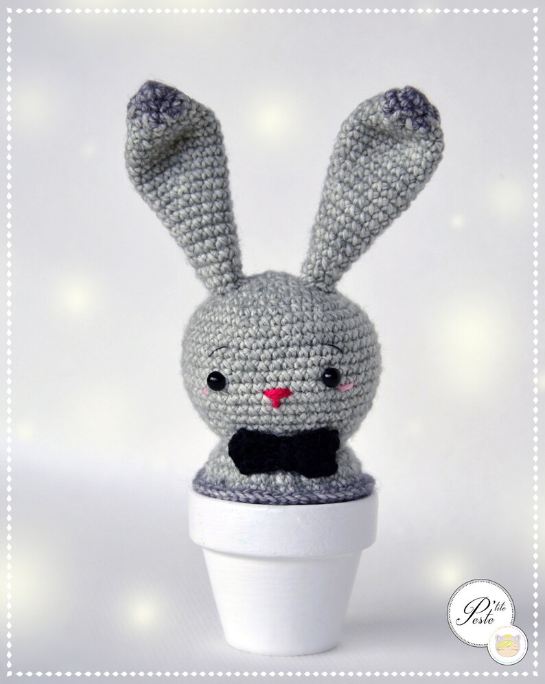 Patron crochet PAQUES Lapin Amigurumi Décoration image 4