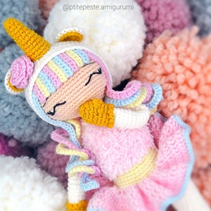 Crochet pattern AURORA Unicorn Amigurumi Child image 3