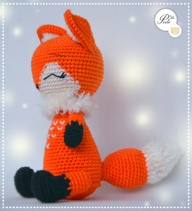 Tutoriel crochet pattern PDF/ ENGLISH, Français, Español, Polski, Italiano, Deutsch/ HERMIONE le renard/ patron amigurumi, amigurumi pattern image 3