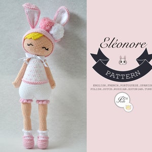 Crochet pattern  ELEONORE  Bunny  Rabbit  Amigurumi  Child
