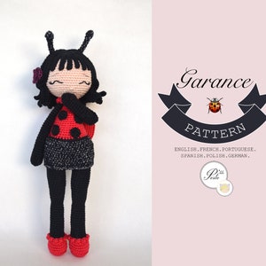 GARANCE Nyckelpiga Amigurumi Virkmönster för Barn