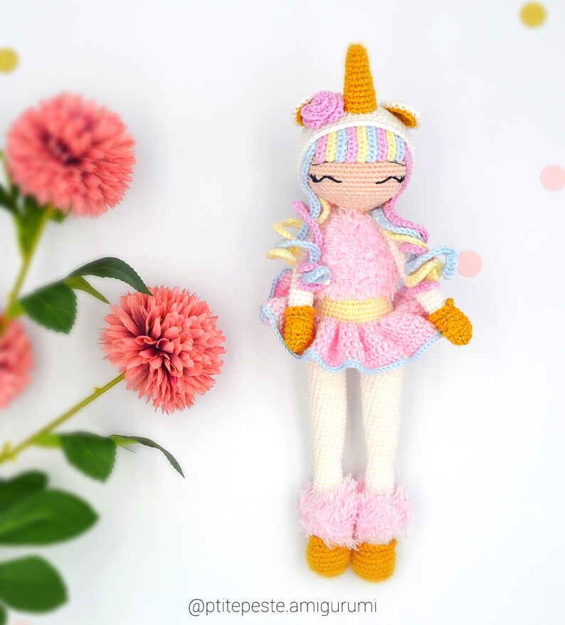 Crochet pattern AURORA Unicorn Amigurumi Child image 6