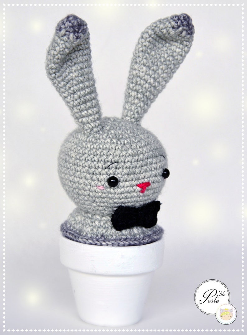 Patron crochet PAQUES Lapin Amigurumi Décoration image 2