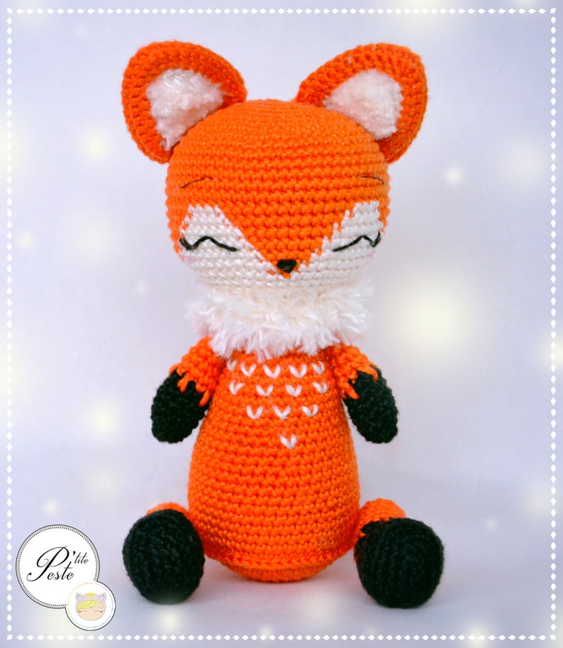 Tutoriel crochet pattern PDF/ ENGLISH, Français, Español, Polski, Italiano, Deutsch/ HERMIONE le renard/ patron amigurumi, amigurumi pattern image 4