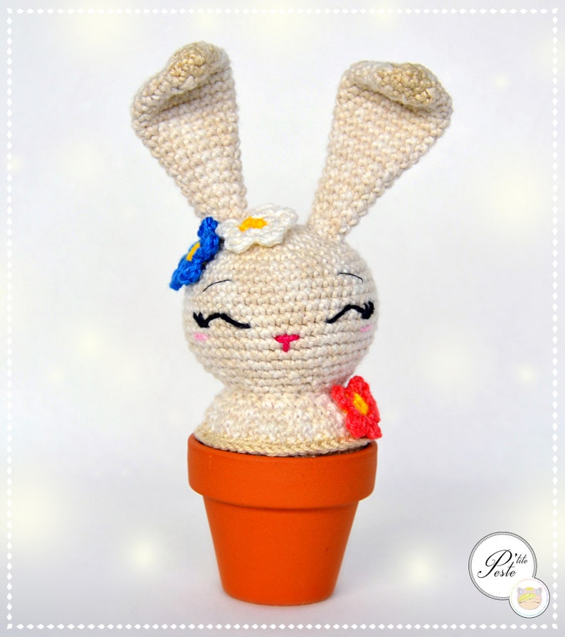 Patron crochet PAQUES Lapin Amigurumi Décoration image 3