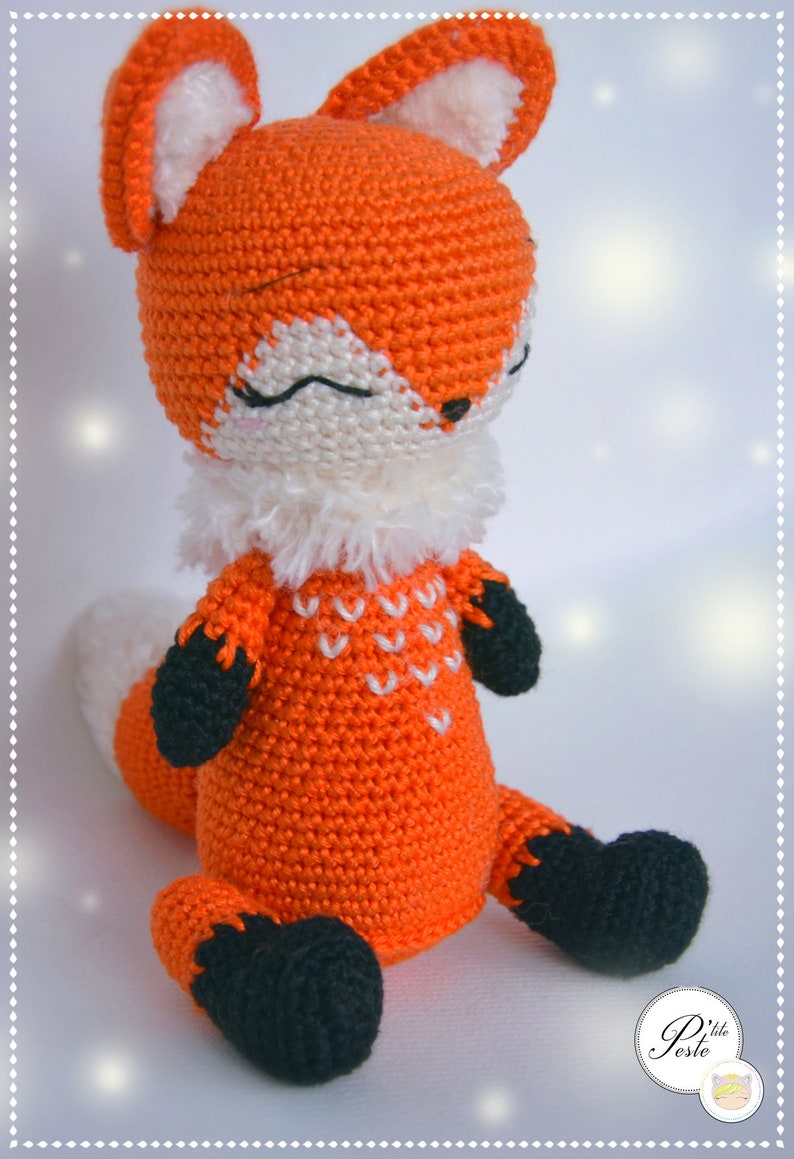 Tutoriel crochet pattern PDF/ ENGLISH, Français, Español, Polski, Italiano, Deutsch/ HERMIONE le renard/ patron amigurumi, amigurumi pattern image 2