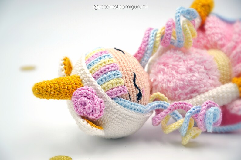 Crochet pattern AURORA Unicorn Amigurumi Child image 5