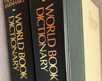 The World Book Dictionary Set of 2 Volumes Hardcover