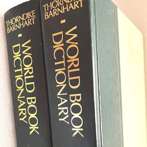 World Book Dictionary 2 Volume Set A–K L–Z 1990s Hardcover