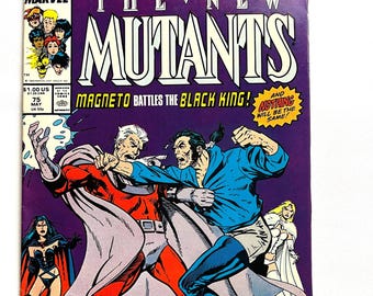 Vintage The New Mutants Comic Book No. 75, May 1989
