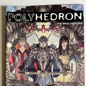RPGA Polyhedron magazine Published 2001  issue 146 volume 21 number 1 March  2001 vintage Polyhedron The RPGA Magazine vintage Polyhedron