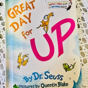 Great Day For up Dr. Seuss illustriert von Quentin Blake Helle frühe Bücher für beginnende Anfänger Grolier Book Club Edition Sammlerstück