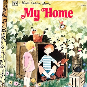 Vintage kleines goldenes Buch: My Home , 1979 8.Druck