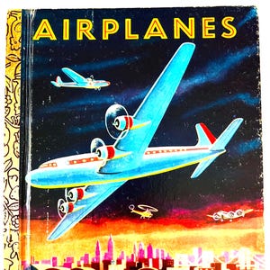 Vintage Kleines Goldenes Buch: Flugzeuge, Ausgabe 1973