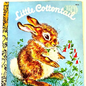 Little Cottontail Vintage Golden Book, Ausgabe 1978, Illustrierte Kindergeschichte