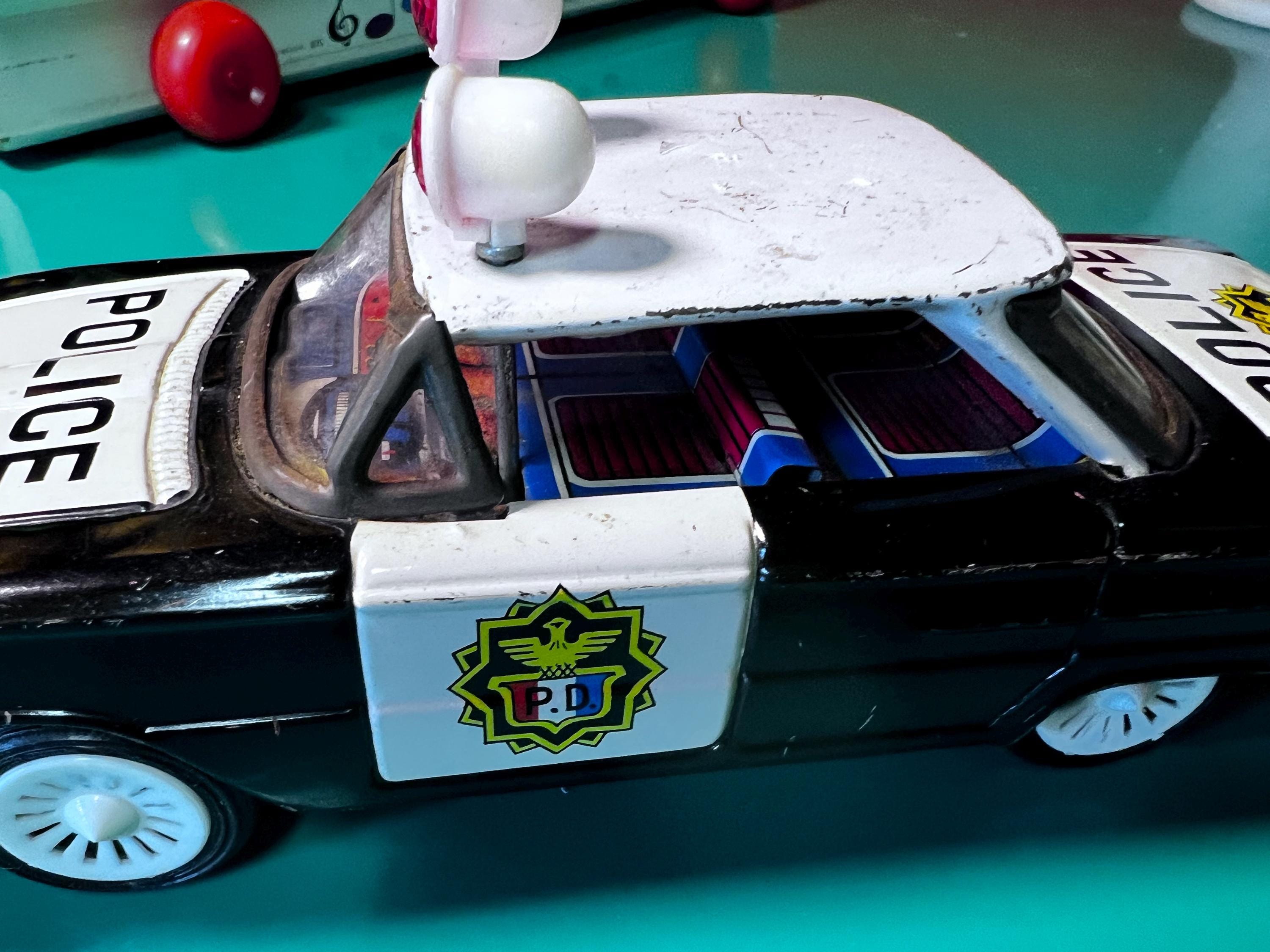 ヴィンテージ コレクターズアイテム ブリキ製おもちゃ パトカー 1960