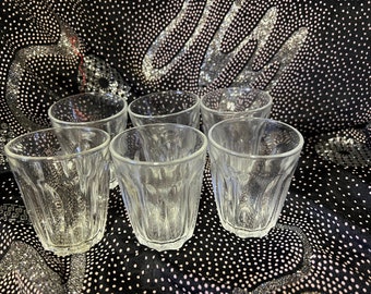 Cobalt Bormioli Rocco Blue Footed Tumblers / Bormioli Rocco Juice