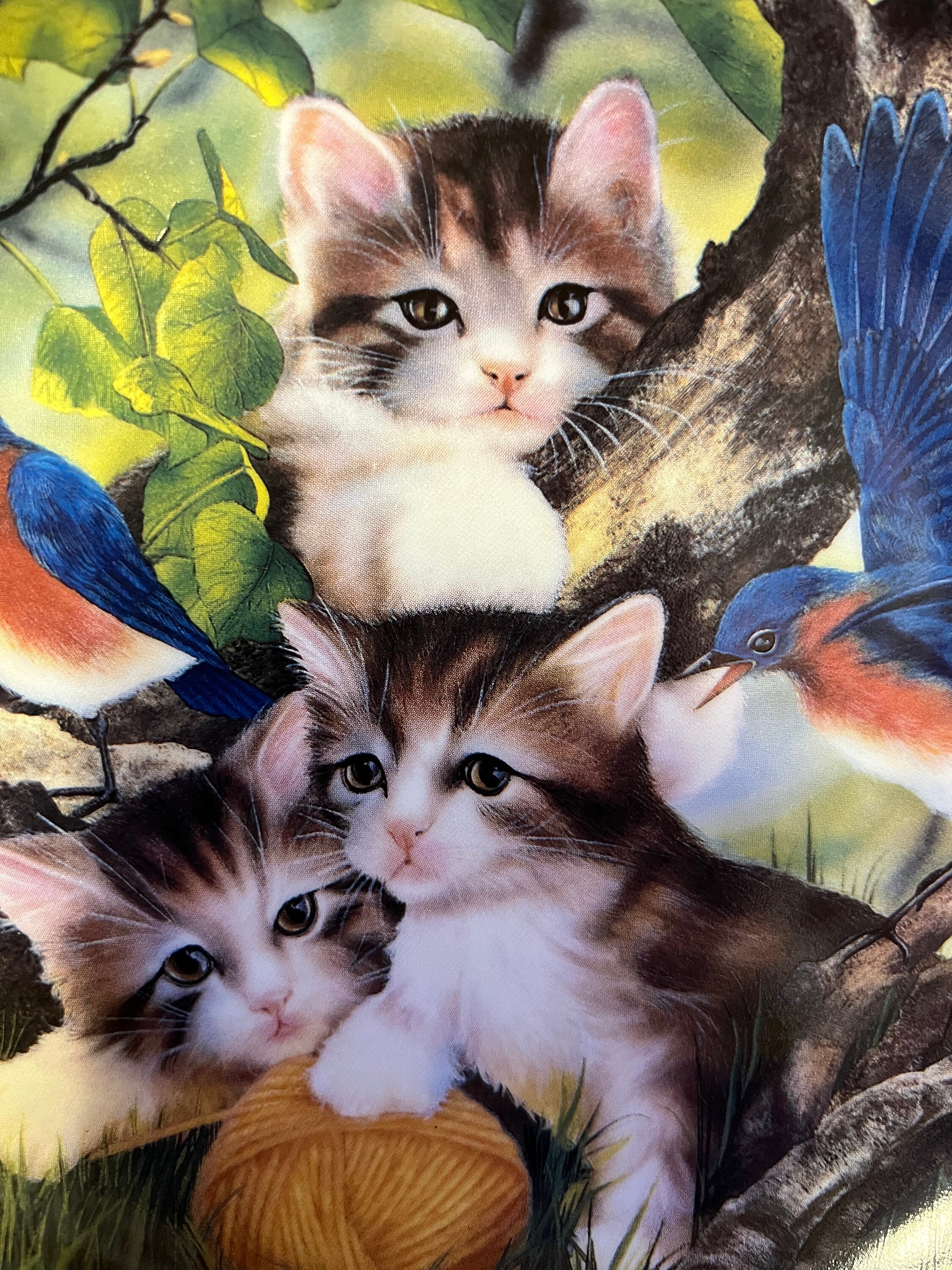 Franklin Mint Heirloom Kittens Plate: Limited Edition Spinning
