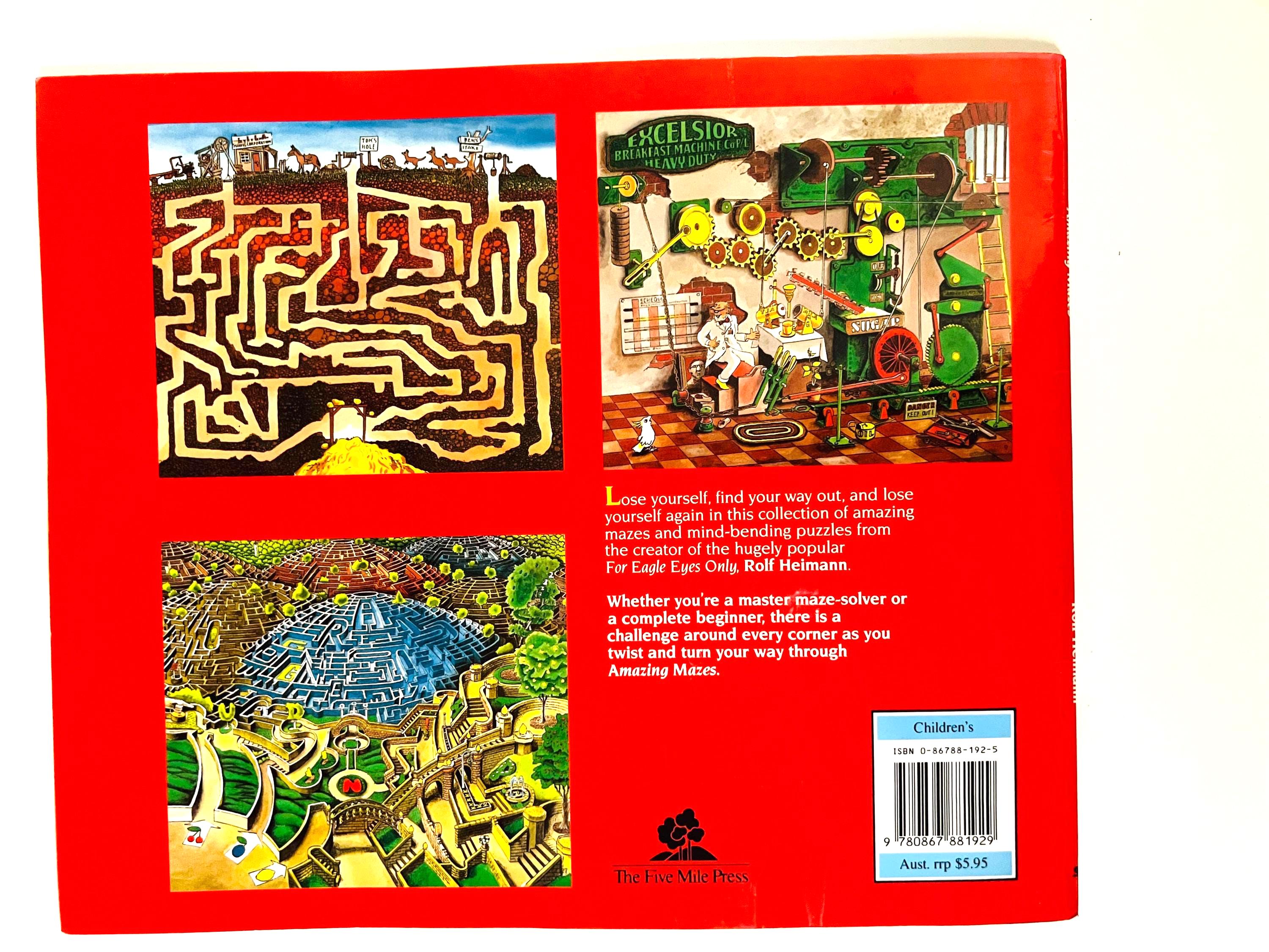Vintage Children's Maze Book – Rolf Heimann, Mind-bending Puzzles