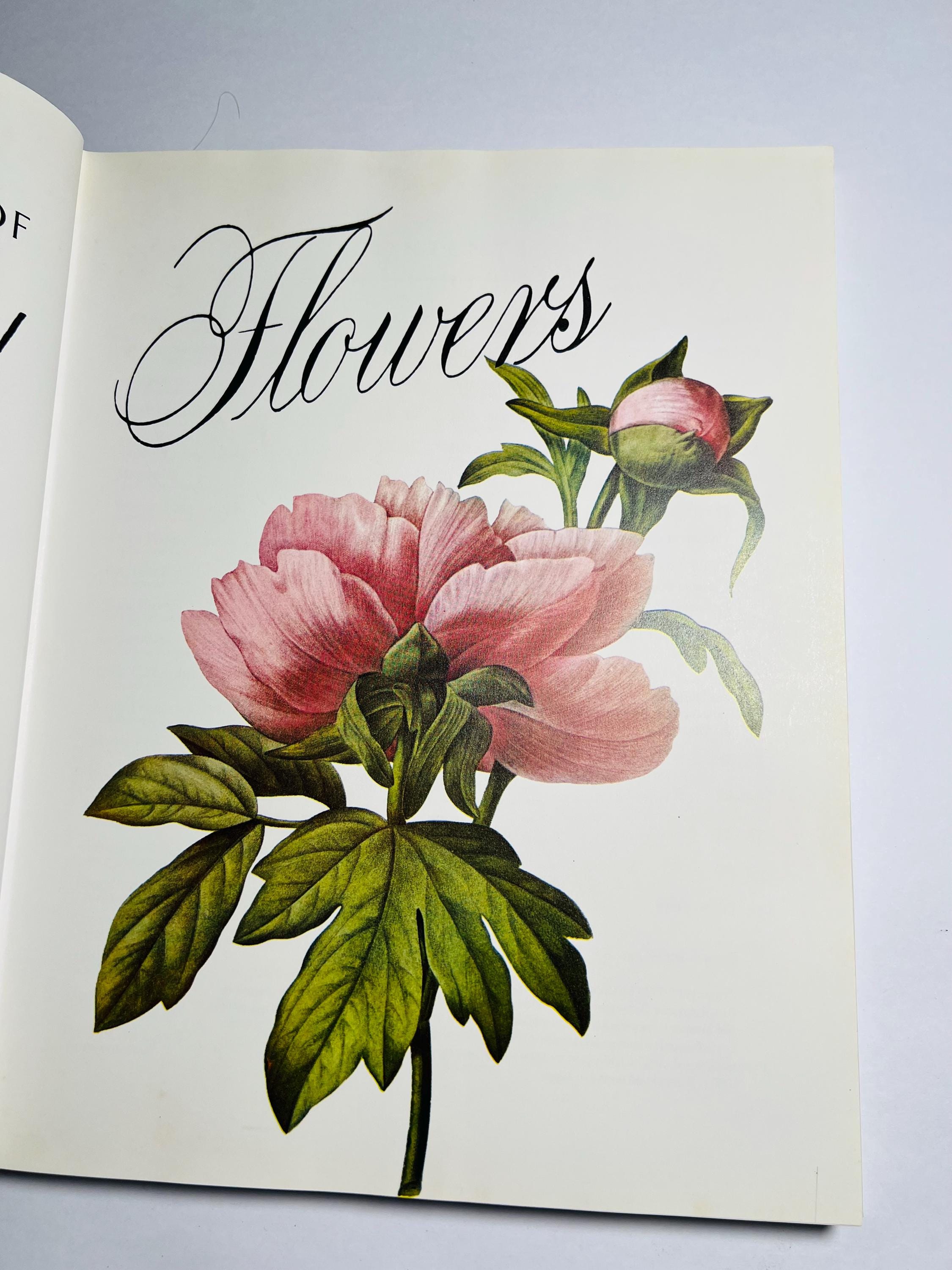 Vintage Botanical Art Book: Cultivated Flowers, 1979 Hardcover - Etsy