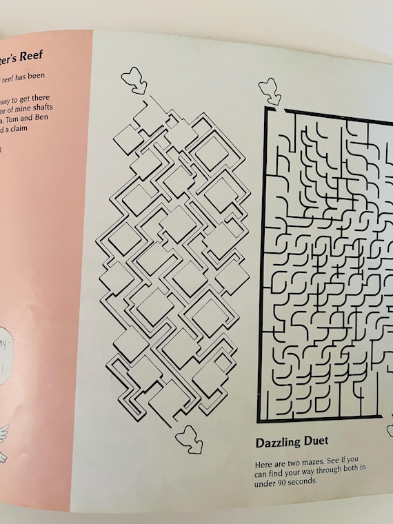Vintage Children's Maze Book – Rolf Heimann, Mind-bending Puzzles