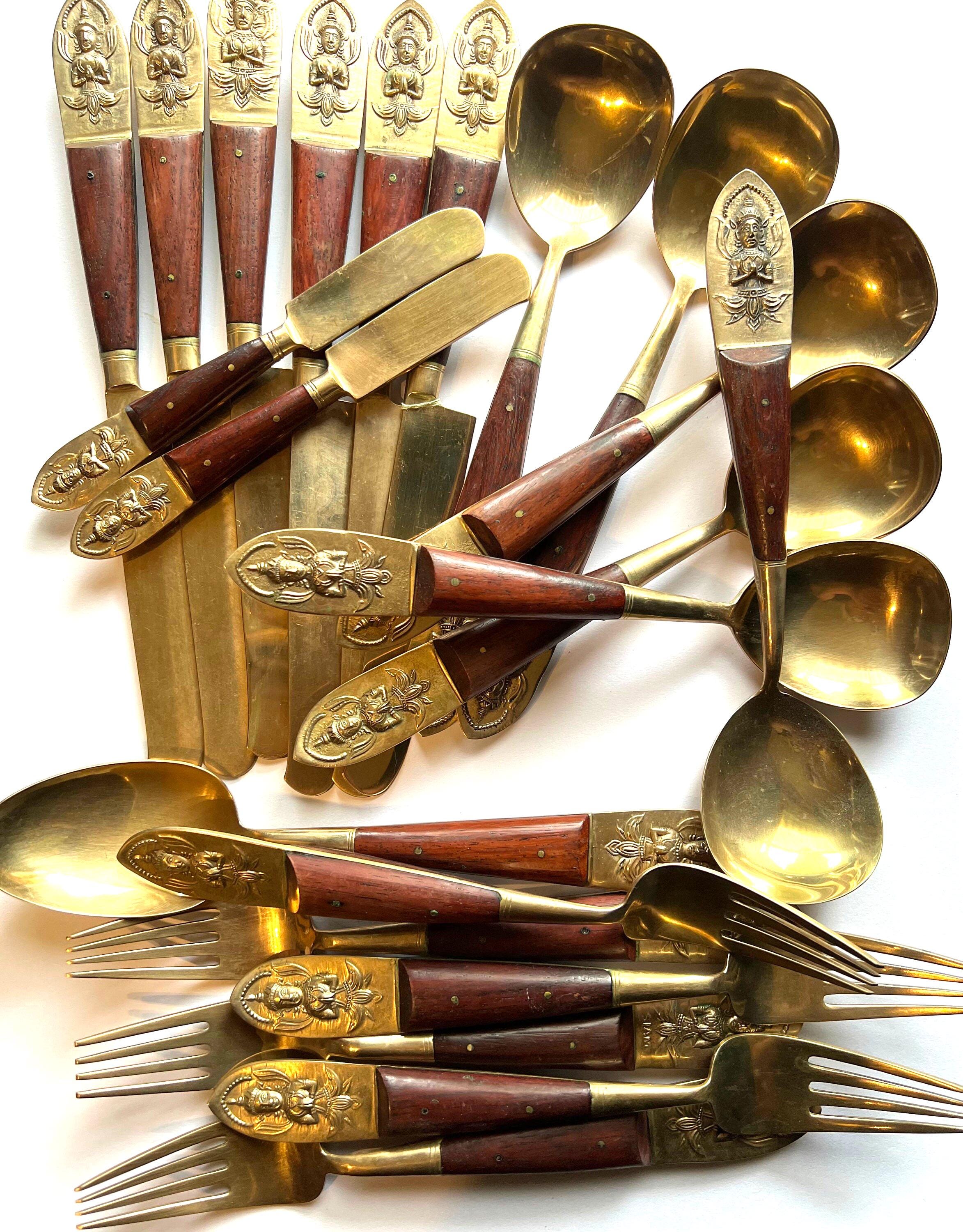 Thai bronze cutlery set - Etsy 日本