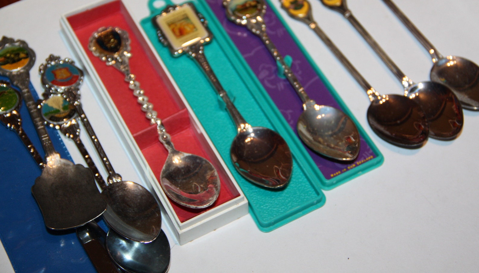 New Zealand Souvenir Spoons X 10 Bulk Spoons Silver Plated Etsy Ireland