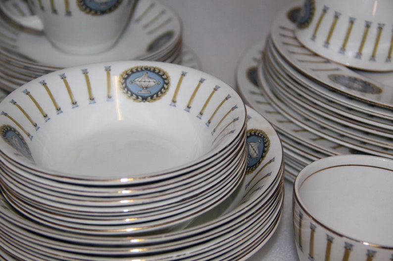 Alfred Meakin Antique Dinner Set 42 Pieces Full Set Vintage Etsy