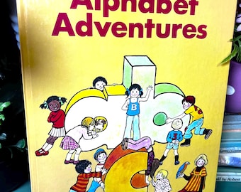 Alphabet Adventures Vintage  Children's Book  Picture Book by Jenny Williams