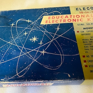 Vintage toy Eleco Educational Electronics Kit Kowa Company Japan vintage electronics kit vintage toy boxed kit 60's vintage toy kit