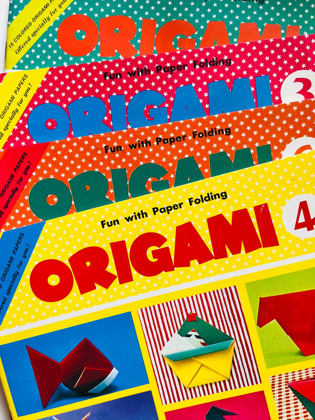 Vintage Origami Book Set: 1960s Japanese Paper Folding Guides - Etsy