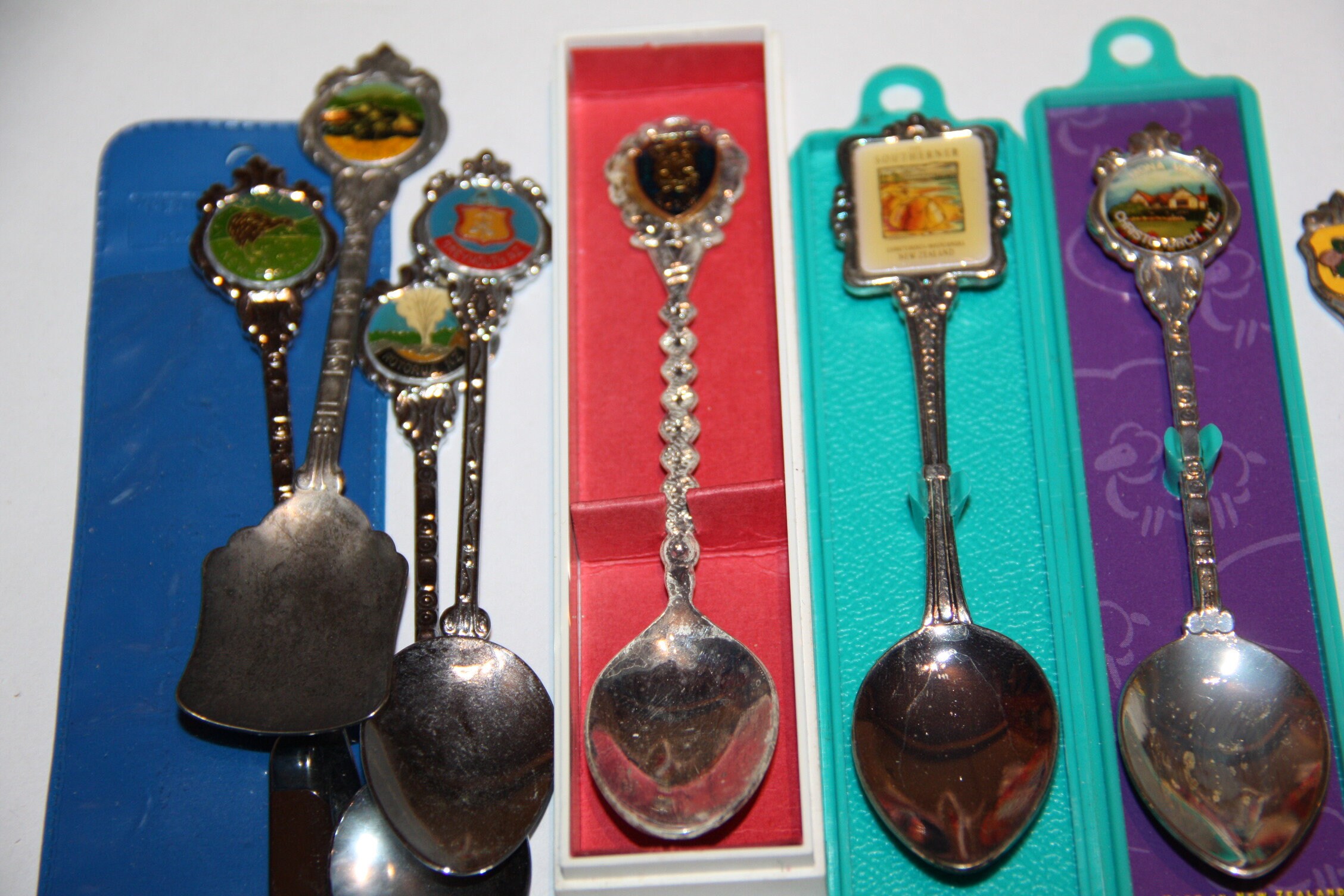 New Zealand Souvenir Spoons X 10 Bulk Spoons Silver Plated Etsy Ireland