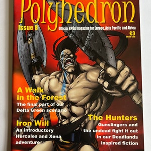 rare find  RPGA Polyhedron magazine issue 8 rare 2000 Europe Asia pacific & Africa edition rare RPG collectible magazine vintage RPGA