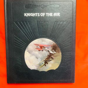 Livre Knights Of The Air Time Life Histoire de l&#39;aviation et de l&#39;aviation L&#39;épopée de l&#39;aviation Similicuir Couverture rigide Pilotes d&#39;avions