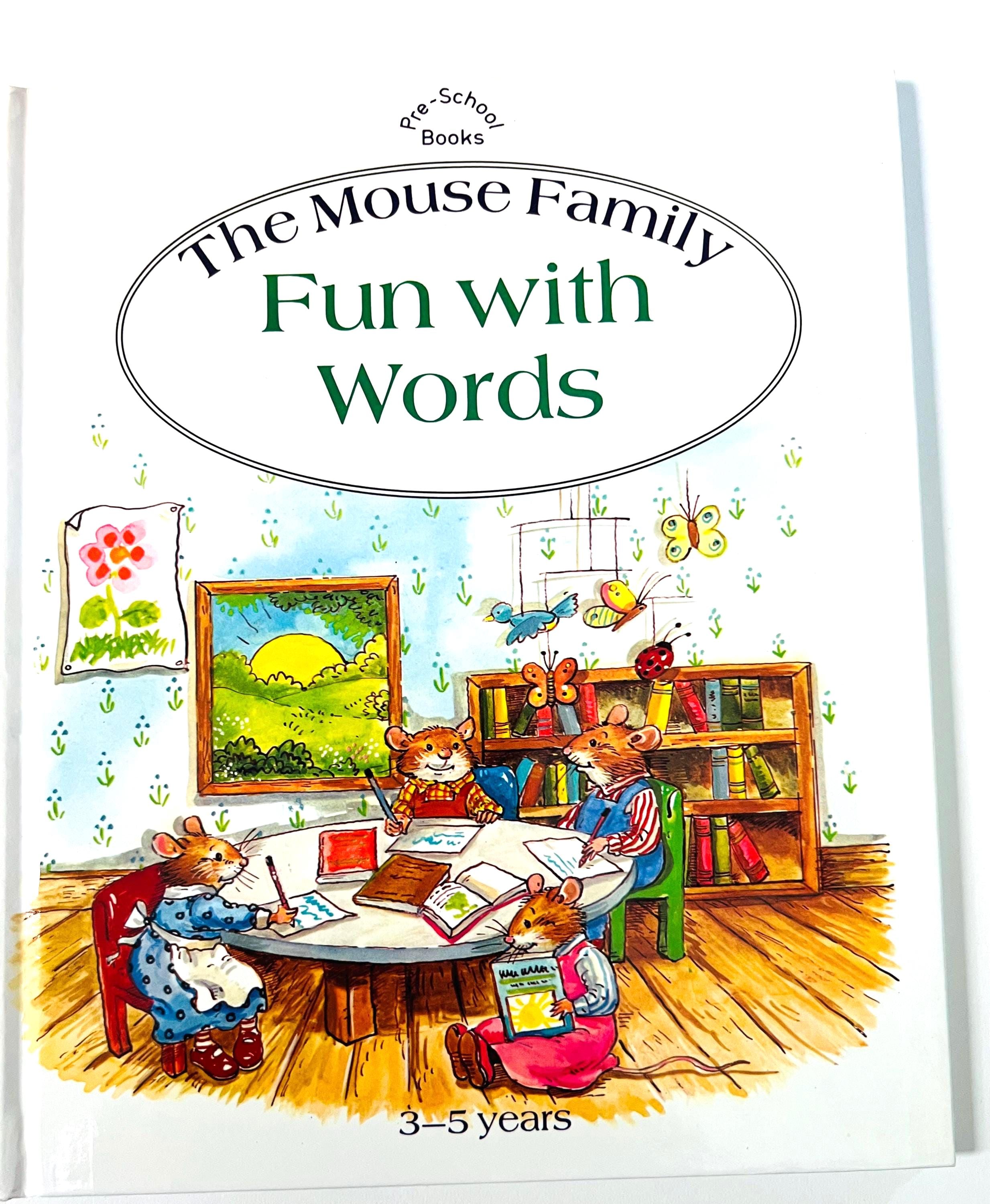 Vintage Mouse Family Book: Fun With Words, Brimax Hardcover - Etsy