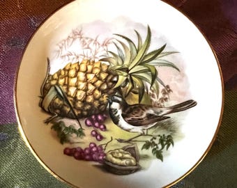 Vintage J W K Bavaria Plate: German Collectible Trinket Dish