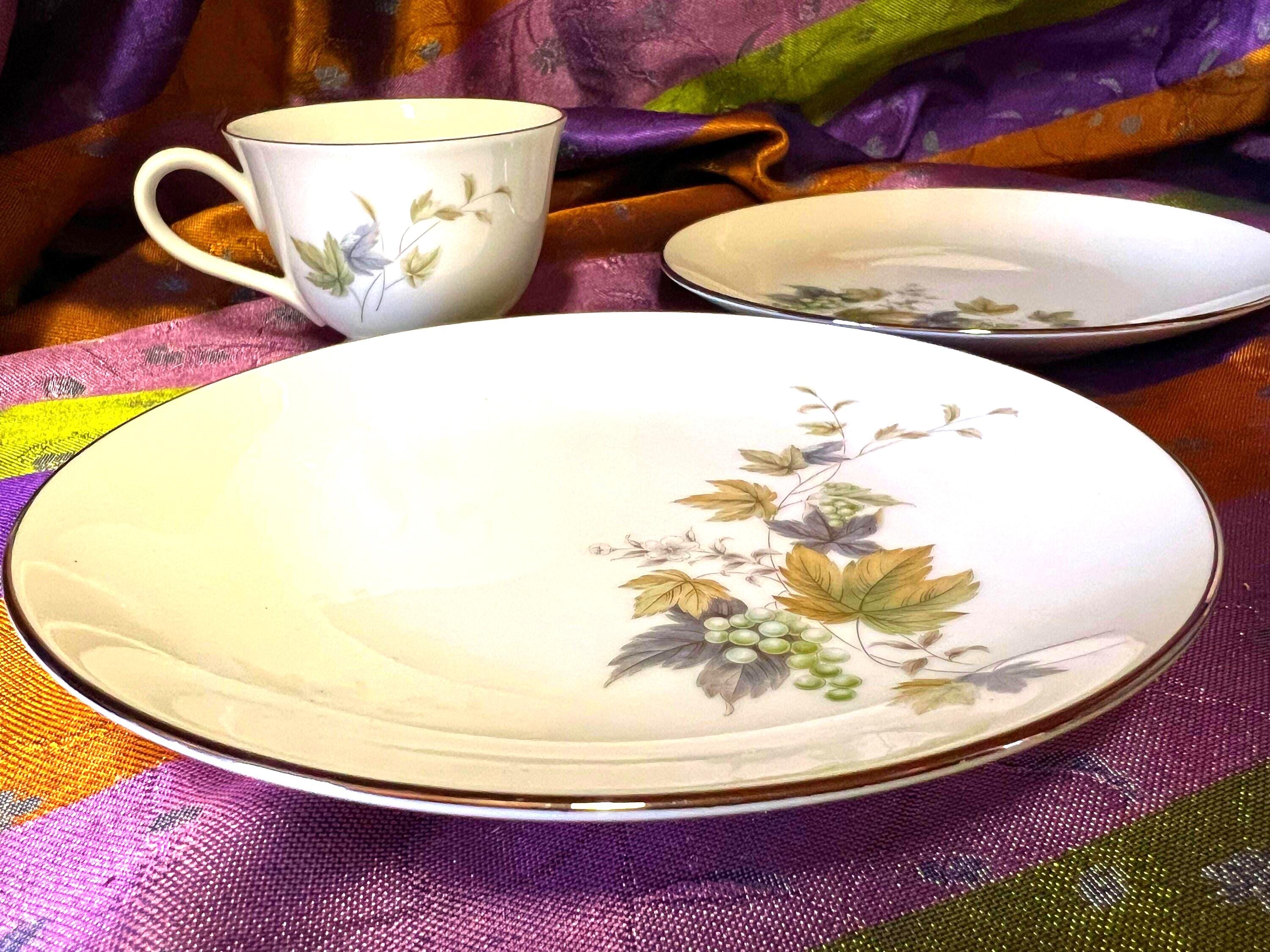Vintage Royal Ceramics Japan Deauville Trio: Cup, Saucer, Plate