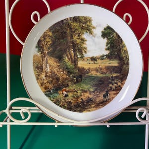 Vintage Westminster Fine China Plate: John Constable 'The Corn Field' Collectible 18 cm