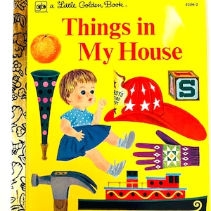 Vintage kleines goldenes Buch: Dinge in meinem Haus, Ausgabe 1979