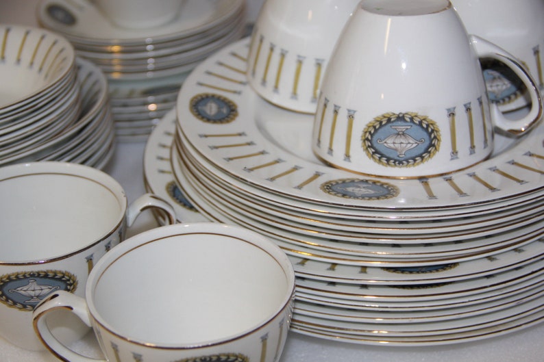 Alfred Meakin Antique Dinner Set 42 Pieces Full Set Vintage Etsy