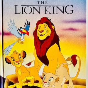 Walt Disney&#39;s The Lion King  1994 Australian Reprint  Large Glossy Hardcover children&#39;s book Disney Publishing vintage  collectible Disney